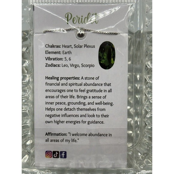 NWT 925 Sterling Silver Faceted Peridot Tennis Link Adjustable Bracelet 6-9.5" - Picture 4 of 4